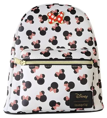 Productafbeelding van Loungefly Disney Minnie Mouse rugzakje met alomvattend print, 26 cm