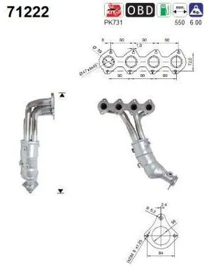 Zdjęcie produktu dla Katalizator Db W203/W211 1,8 Kompressor (Z Kolektorem)