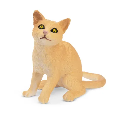 Produktbild von Toymany ML00167 American Wirehair Katzen sitzend 4,8 cm Haustiere