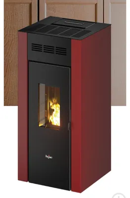 Immagine prodotto di Pegaso Elane 9.0, 8,5 kW, stufa a pellet rossa