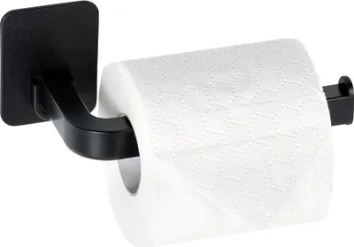 Produktbild von Vilde | Toilettenpapierhalter - 16,5 cm - Schwarz - Modernes Design - Einfache Montage ohne Bohren