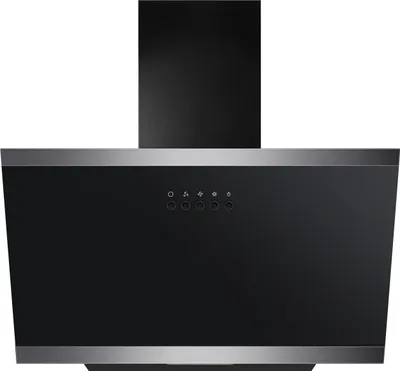Produktbild von YUNA Dunstabzugshaube DULCIA 60 cm Schwarz Glasfront 3 Leistungsstufen 47W Motorleistung Abluft Umluft Kopffrei LED Beleuchtung o. Filter Wandhaube