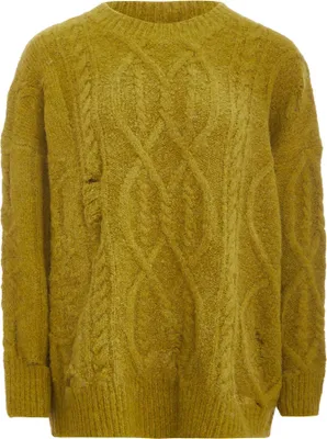 Image de Pull en maille TANUNA pour femmes - moutarde, M