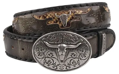Produktbild von Sendra Gürtel Python 8322 Dunkelbraun