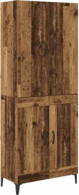 Image de Haut Armoire Bois Ancien 69,5 x 34 x 180 cm Bois d'ingénierie