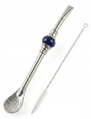 Immagine prodotto di Lampadina per yerba mate, modello Grand Disco, colore granata, 19 cm + pulitore