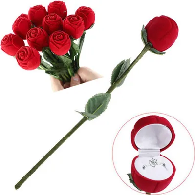 Produktbild von Ring-Etui „Rose“ Ringbox / Schmuck-Schachtel / Schmucketui