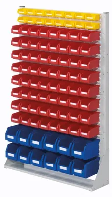 Produktbild von Systemeinheit, beidseitig, Anzahl Kästen: 48xGr. 6, 80xGr. 7, 48xGr. 8, BxTxH 1000x430x1450 mm, RAL 7035 lichtgrau