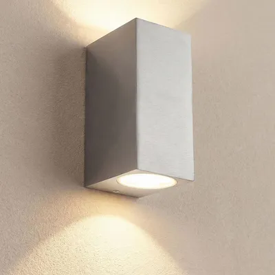 Produktbild von Aussenleuchte Wand 1268B1 Silber up&down 2x GU10 IP54 Wandlampe Alu