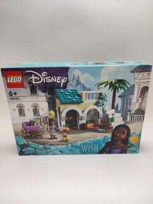 Immagine prodotto di LEGO 43223 Disney Wish Asha nella città di Rosas, set cinematografico Wish con mercato, mini-doll Asha, Valentino come capra giocattolo e figure di stelle, regalo per bambini dai 6 anni in su, ragazze e ragazzi