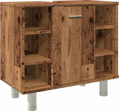 Produktbild von vidaXL Badschrank Altholz-Optik 60x32x53,5 cm Holzwerkstoff