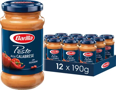 Produktbild von Barilla rotes Pesto alla Calabrese – Pesto 12er Pack (12x190g)