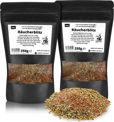 Produktbild von Eversmoke Räucherblitz 2 Stück Räuchergewürz-/Lake, 2x 250g