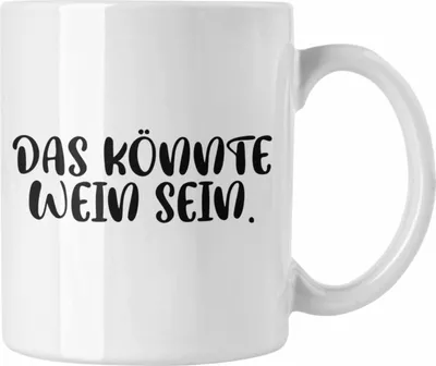 Produktbild von Trendation - Lustige Tasse Spruch - Das Könnte Wein Sein - Weinliebhaber Geschenk Sprüche Kaffeetasse Büro Kollege Kollegin (Weiß)