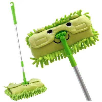 Obrázek produktu pro Dětský mop s teleskopickou tyčí Animal zelený