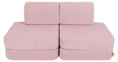 Produktbild von MeowBaby Pocket Basic Kindersofa 4-tlg., Cord, Bezug waschbar, 120 cm, rosa