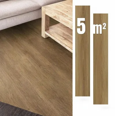 Zdjęcie produktu dla Samoprzylepne panele winylowe, 5 m², kolor brązowy, imitacja desek podłogowych, wodoodporne