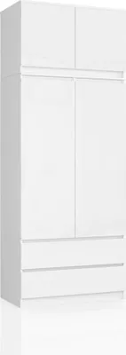 Immagine prodotto di Armadio con prolunga 90 cm LOTA - bianco / bianco lucido