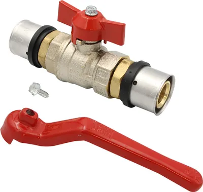 Produktbild von Pipetec Press-Kugelhahn Absperrhahn 26x3 mm TH Kontur Verbundrohr Heizung