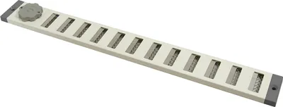 Produktbild von Lüftungsgitter LG 3704 SW Schiebegitter Alu Weiss 370 x 40 mm Zuluft Abluftgitter