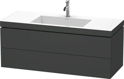 Produktbild von Waschtischunterbau L-CUBE m WT Vero Air 500x1200x480mm o HL we ma ohne Hahnloch weiß matt