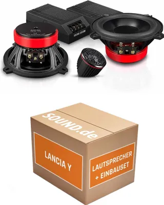 Produktbild von Lautsprecher Boxen Einbaupaket Front Emphaser ECP-M5 passend für Lancia Y | 2x Tief-Mitteltöner 2x Hochtöner