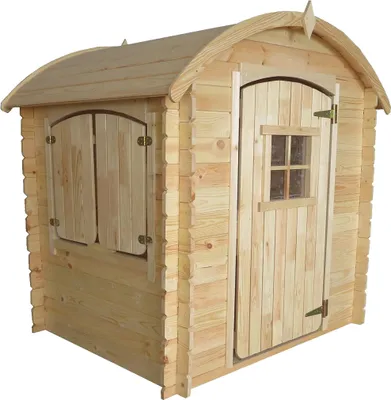 Produktbild von SOULET Spielhaus "Magda" mit Runddach Garten Holzhaus Kinderspielhaus