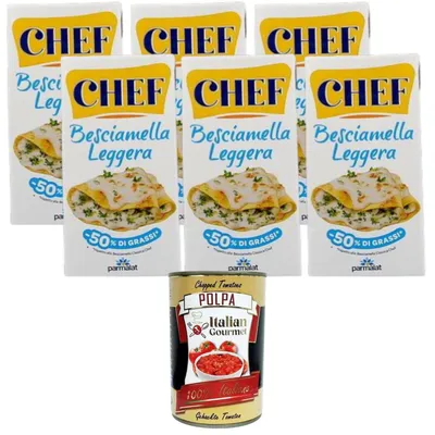 Produktbild von Parmalat Italian Gourmet Chef Besciamella Leggera Béchamelsauce -50% Fett 6 x 500ml