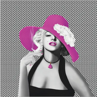 Produktbild von ARTland Wandbild Alu für Innen & Outdoor Marilyn in Pop Art Größe: 100x100 cm