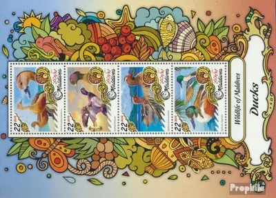 Produktbild von Briefmarken Malediven 2017 Mi 6763-6766 Kleinbogen (kompl. Ausg.) postfrisch Enten