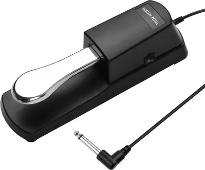 Produktbild von Sustain-Pedal für Casio, Yamaha, Roland - 6,35 mm Stecker, kompatibel mit MIDI-Keyboards & Digitalpianos