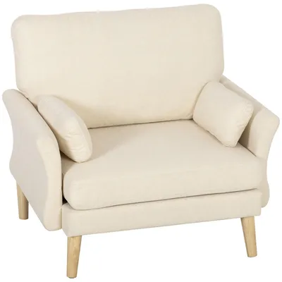 Produktbild von HOMCOM Sessel moderner Lesesessel mit Armlehnen, 83cm breitem Sitz und Samtoptik