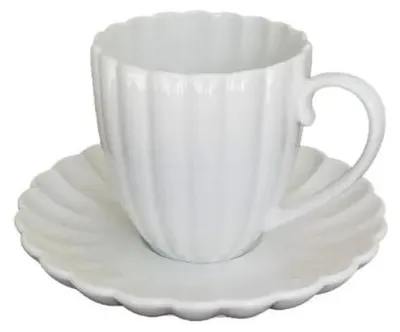 Image de Service à café Bricard PARIS blanc 12 pièces en porcelaine Ø13x10x9 cm et Ø16x2 cm