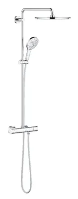 Produktbild von GROHE Duschsystem Rainshower SmartActive 310 mit Thermostatbatterie, Wandmontage, Kopfbrause 27478000, Handbrause 26574000, chrom