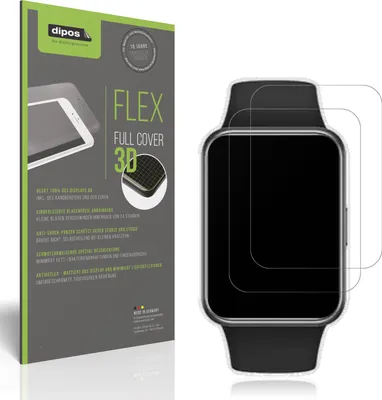 Produktbild von 2x Full Cover Schutzfolie matt für Huawei Watch Fit 2 Panzerfolie Anti-Shock
