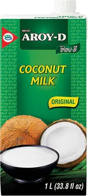 Image de Lait de coco Aroy-D Lait de coco naturel pour la pâtisserie et la cuisine 1000ml