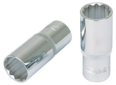 Produktbild von KS Tools 1/2" CHROMEplus 12-kant-Stecknuss, lang