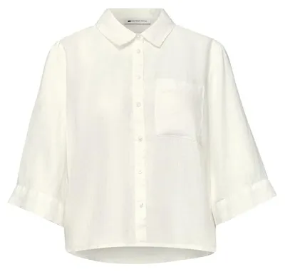Produktbild von SOL_Shirtcollar blouse w pocke 10108 off white Größe 38