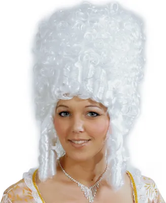 Produktbild von Perücke Madame Pompadour Barock Weiß Karneval Fasching Halloween Party Cosplay.