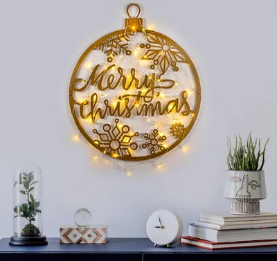Immagine prodotto di Opviq, XMASGOLD - 030, Accessorio decorativo da parete in metallo, 100 % METALLO, Oro, 66 x 63 cm
