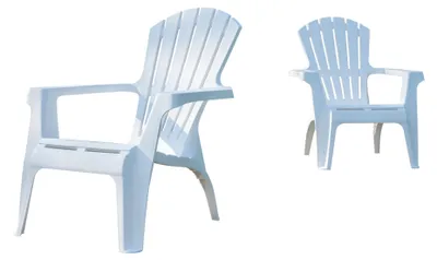 Image de Lot de 2 Fauteuils adirondack Blanc