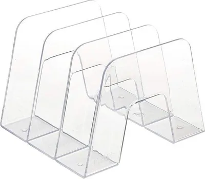 Productafbeelding van Famanu catalogusorganisator sorteerders - 2 stuks, transparant en helder glas, met 3 compartimenten