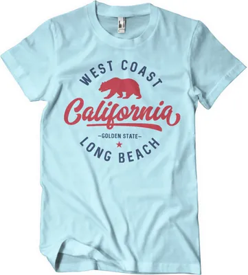Produktbild von West Coast California T-Shirt - Medium - Skyblue