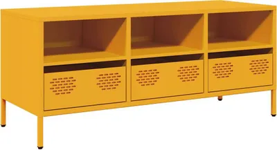 Produktbild von TV-Schrank Senfgelb 101,5x39x43,5 cm Kaltgewalzter Stahl