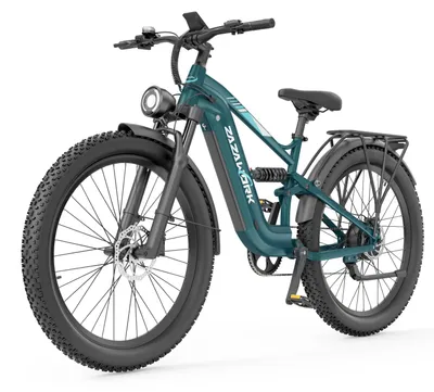 Obrázok produktu pre Elektrické bicykle pre dospelých - CF500, elektrické horské bicykle - 48V, 20Ah lítiová batéria - 200–250W bezkomutátorový motor - dojazd 31–60 km - 70 cm terénne pneumatiky, zelená farba