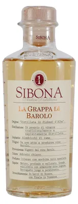 Produktbild von Sibona Grappa di Barolo | 40 % vol | 0,5 l