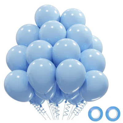 Productafbeelding van Ballonnen - Set van 52 stuks - Decoratie voor feesten en evenementen - Pastelblauw