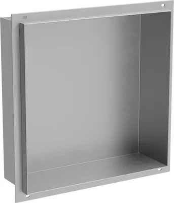 Produktbild von Mexen X-Wall-NR Einbauregal ohne Rahmen 30 x 30 cm, inox - 1911303010