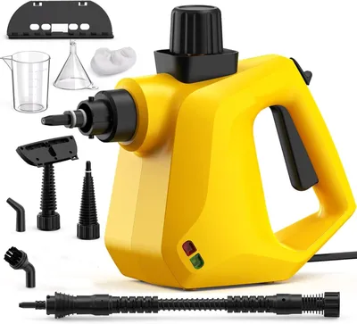 Produktbild von Tragbarer Dampfreiniger,Dampfreiniger für Zuhause,Mehrzweck-Dampfreiniger mit 9 Zubehörteilen für Teppiche,Vorhänge,Sofas,Küche,Badezimmer und mehr