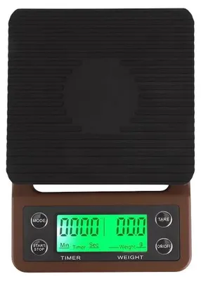Image de Verk 17136 Balance de cuisine numérique 5 kg, marron